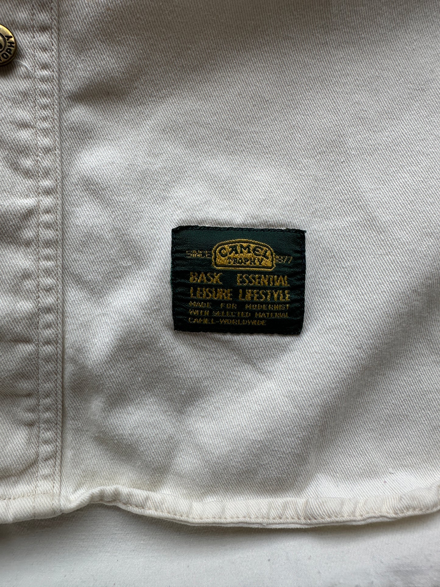 Camisa Camel vintage 90s