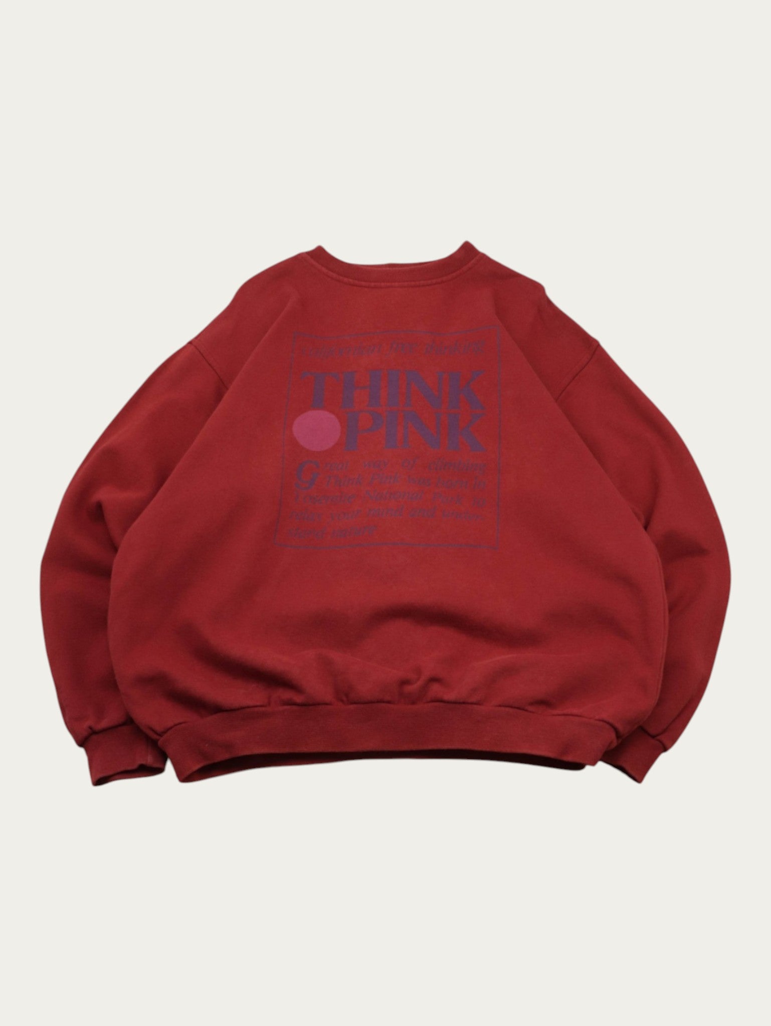 THINK PINK VINTAGE 90S SWEATSHIRT
