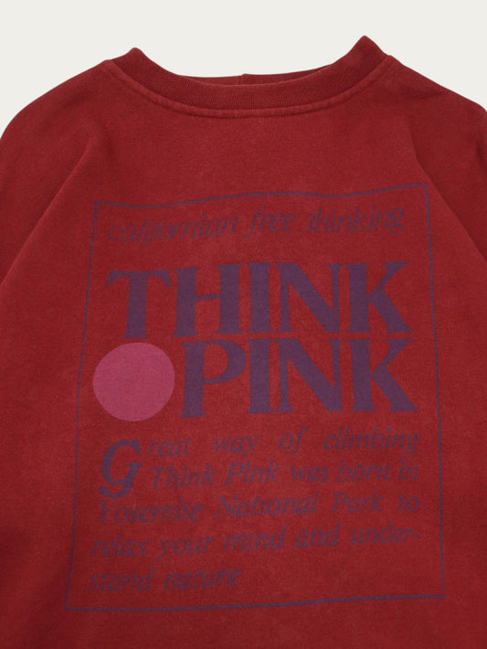 SUDADERA THINK PINK VINTAGE 90S