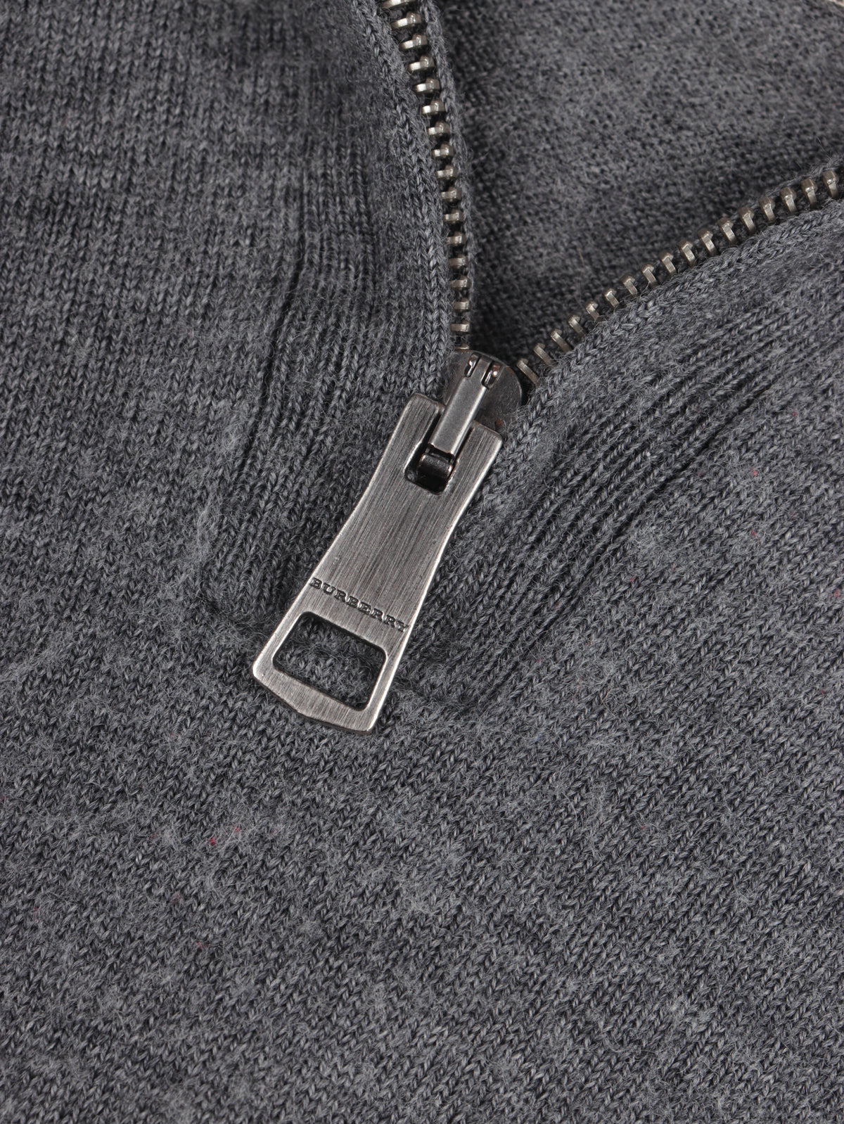 Burberry Zip Up Sweater