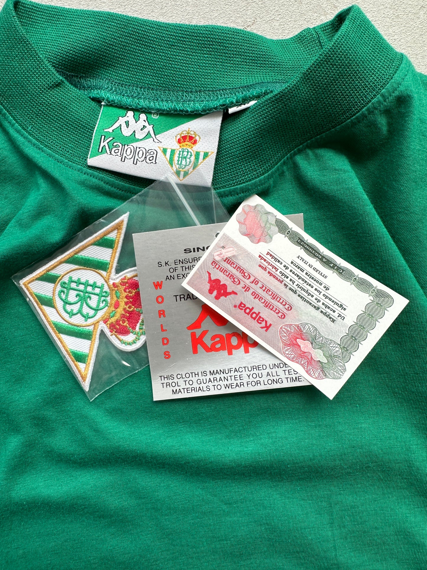 Camiseta Kappa Real Betis vintage 90s Deadstock #Green – Alabama