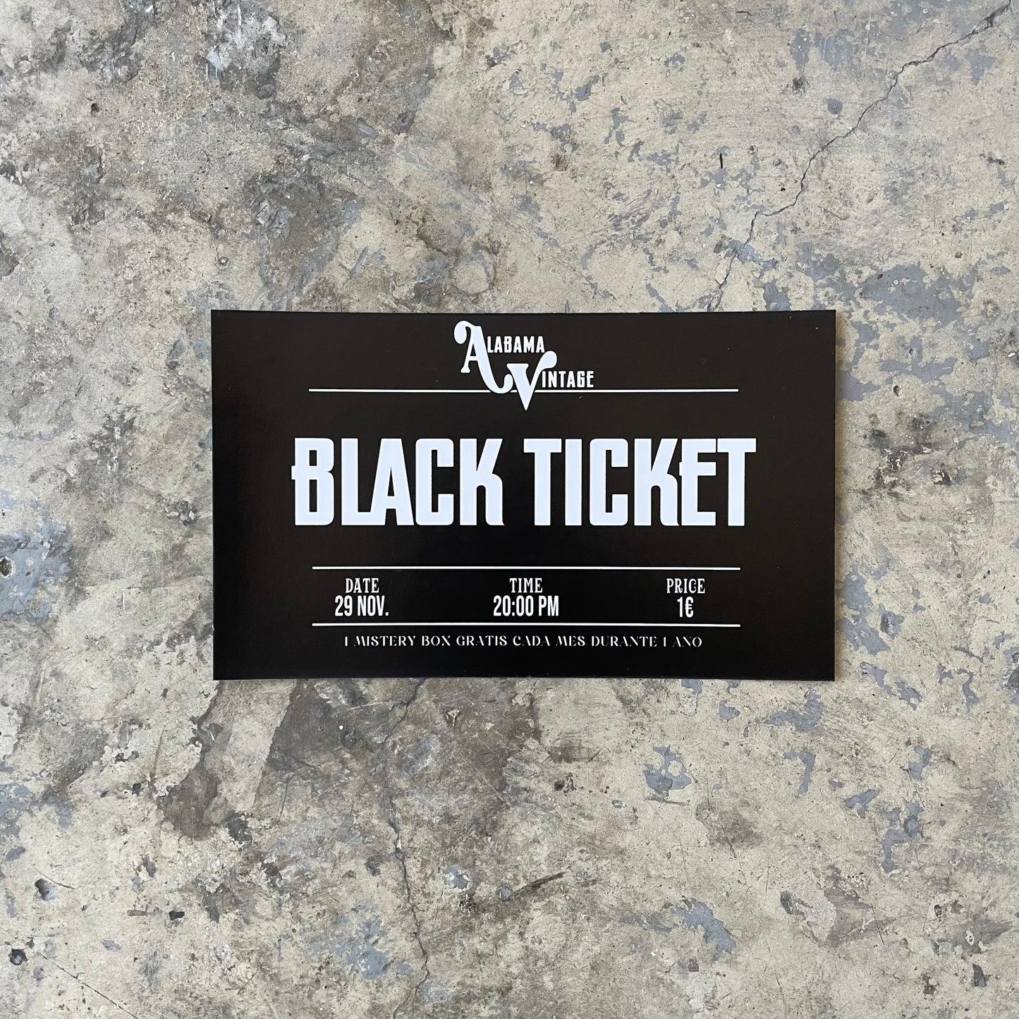 BLACK FRIDAY TICKET 