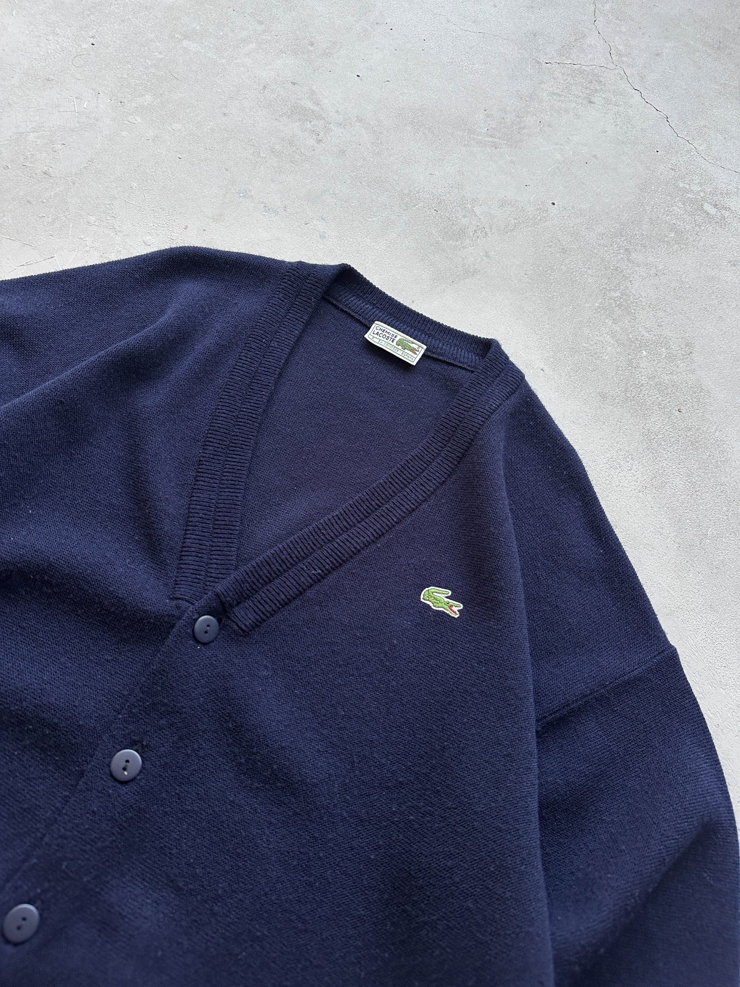 Cardigan Lacoste vintage 90s