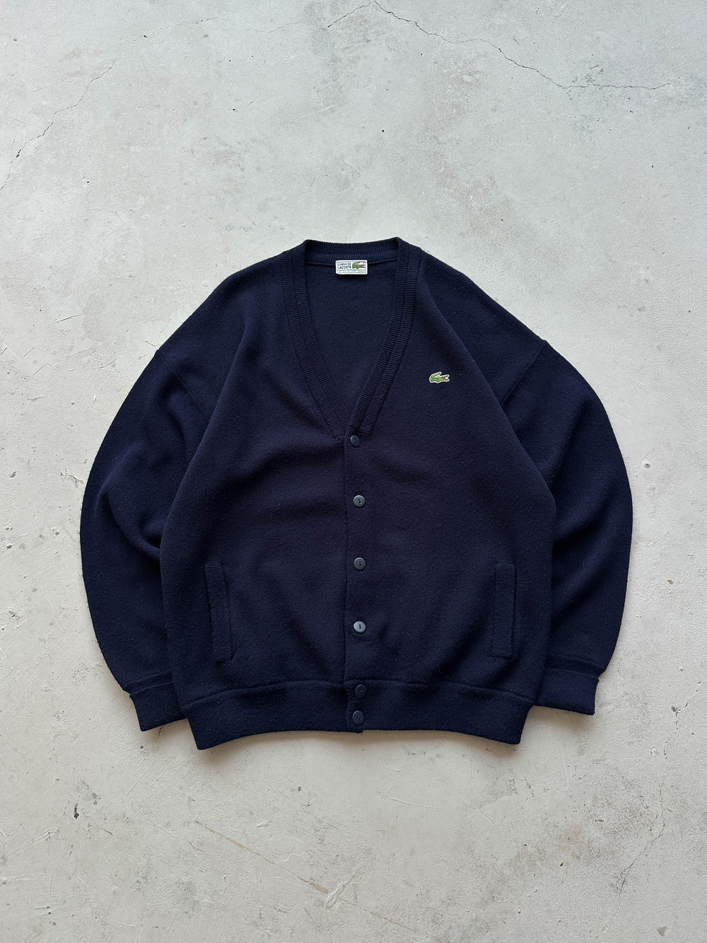 Cardigan Lacoste vintage 90s