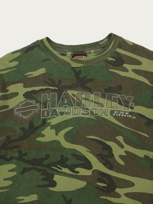 CAMISETA HARLEY DADVIDSON CAMO VINTAGE 00S