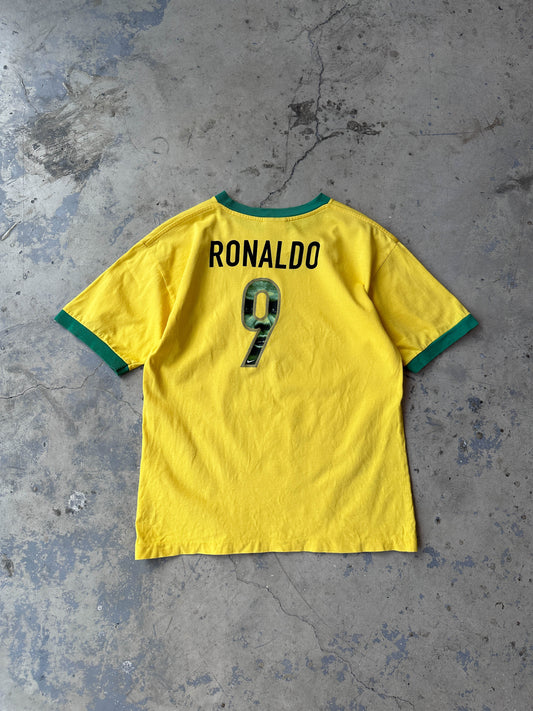 Camiseta Nike Brasil vintage 90s #Ronaldo9