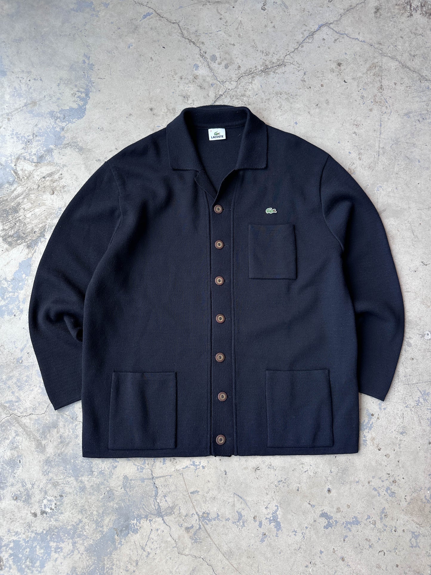 Cardigan Lacoste vintage 90s