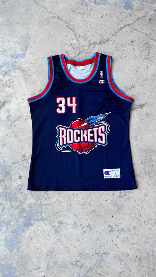 Champion NBA Houston Rockets Hakeem Olajuwon #34 Jersey