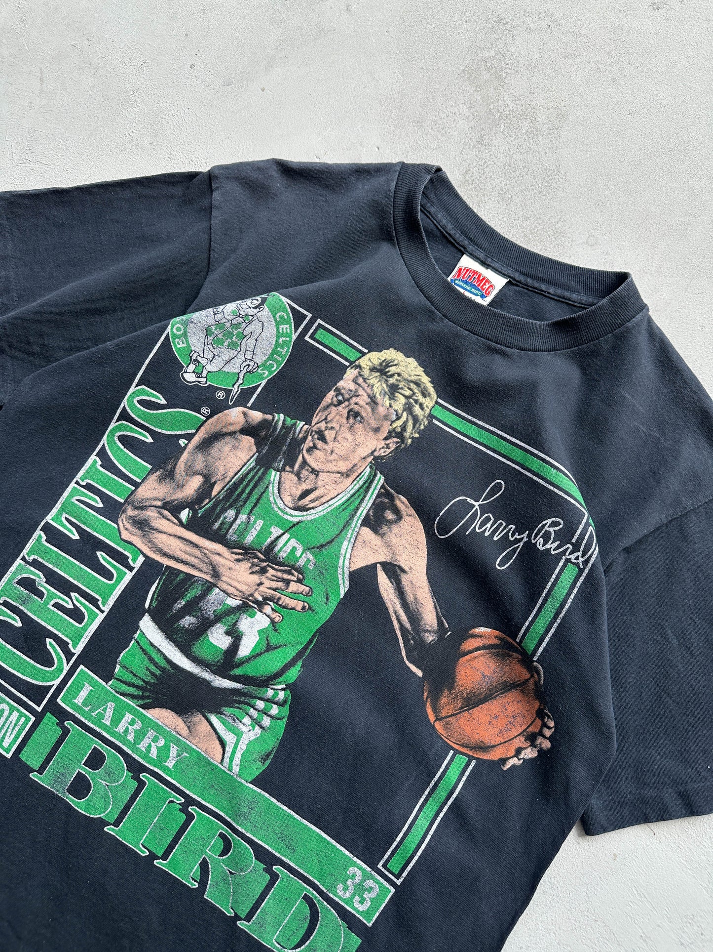 Camiseta Nutmeg Larry Bird Boston Celtics NBA 90s