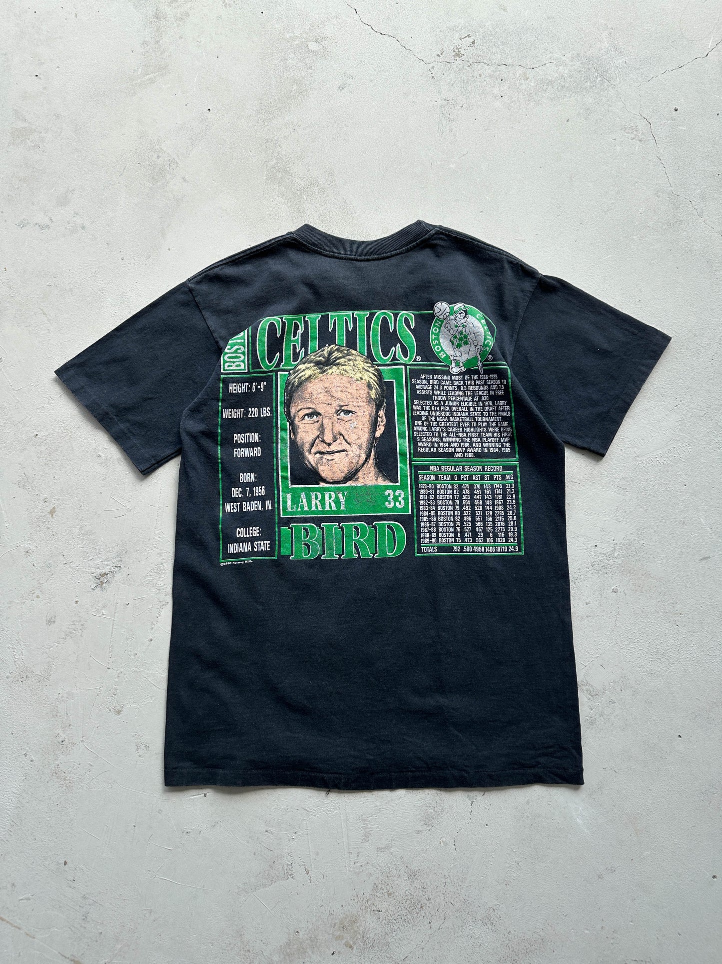 Camiseta Nutmeg Larry Bird Boston Celtics NBA 90s