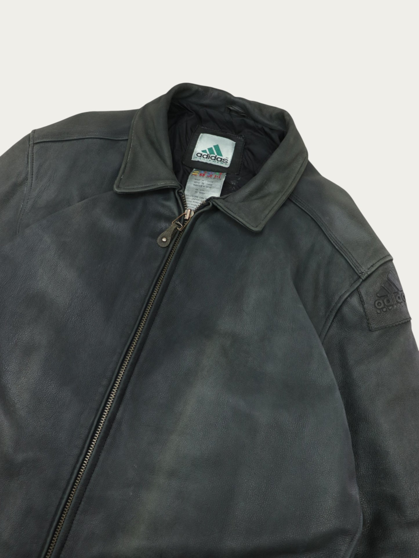 CHAQUETA CUERO ADIDAS EQUIPMENT VINTAGE 90S