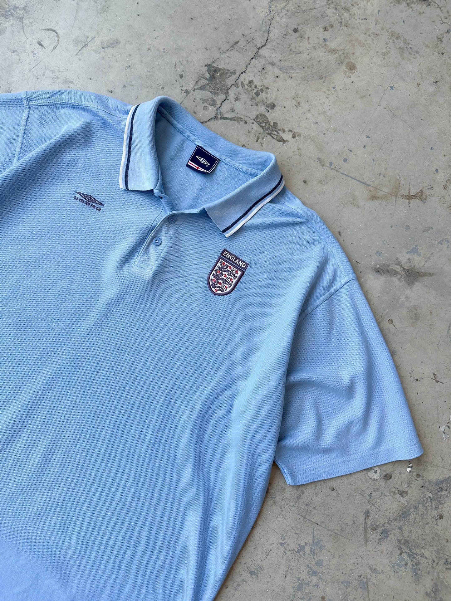 Umbro England polo vintage 00s