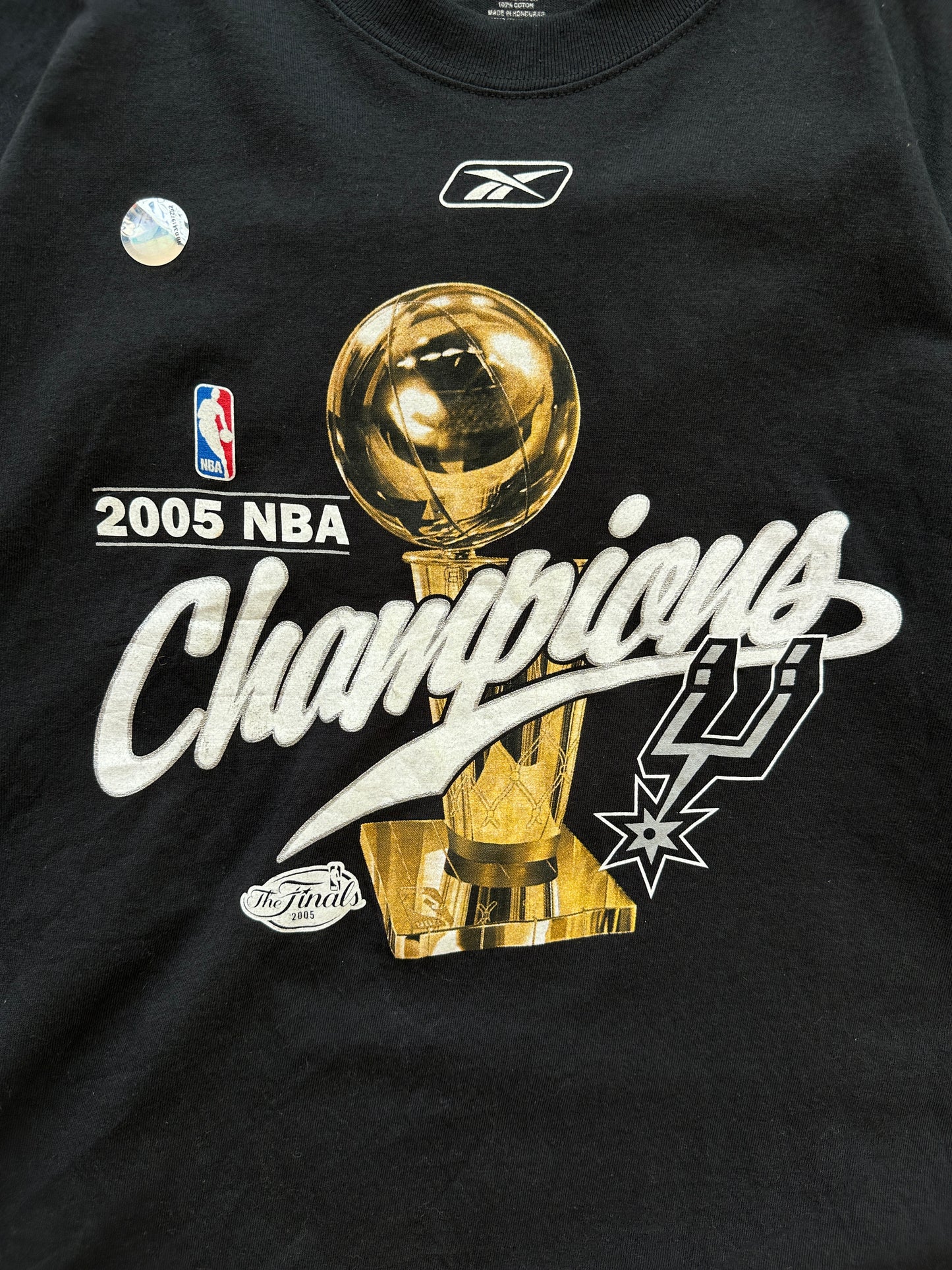 Camiseta Reebok NBA San Antonio Spurs Champions 2005